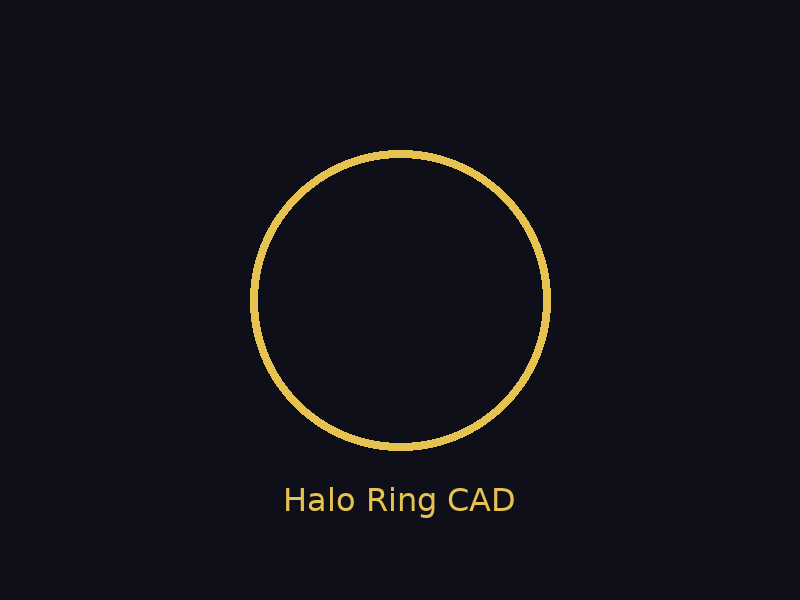 Halo Ring CAD